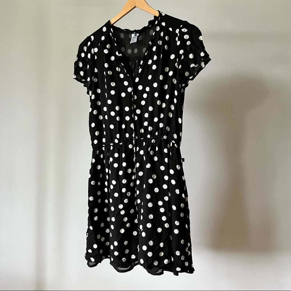 2/20$ - Polka Dot Black and White Dress